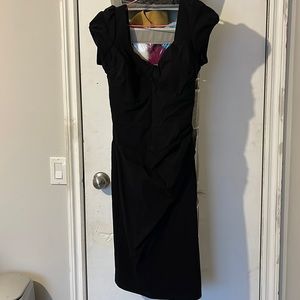 Black mid length dress